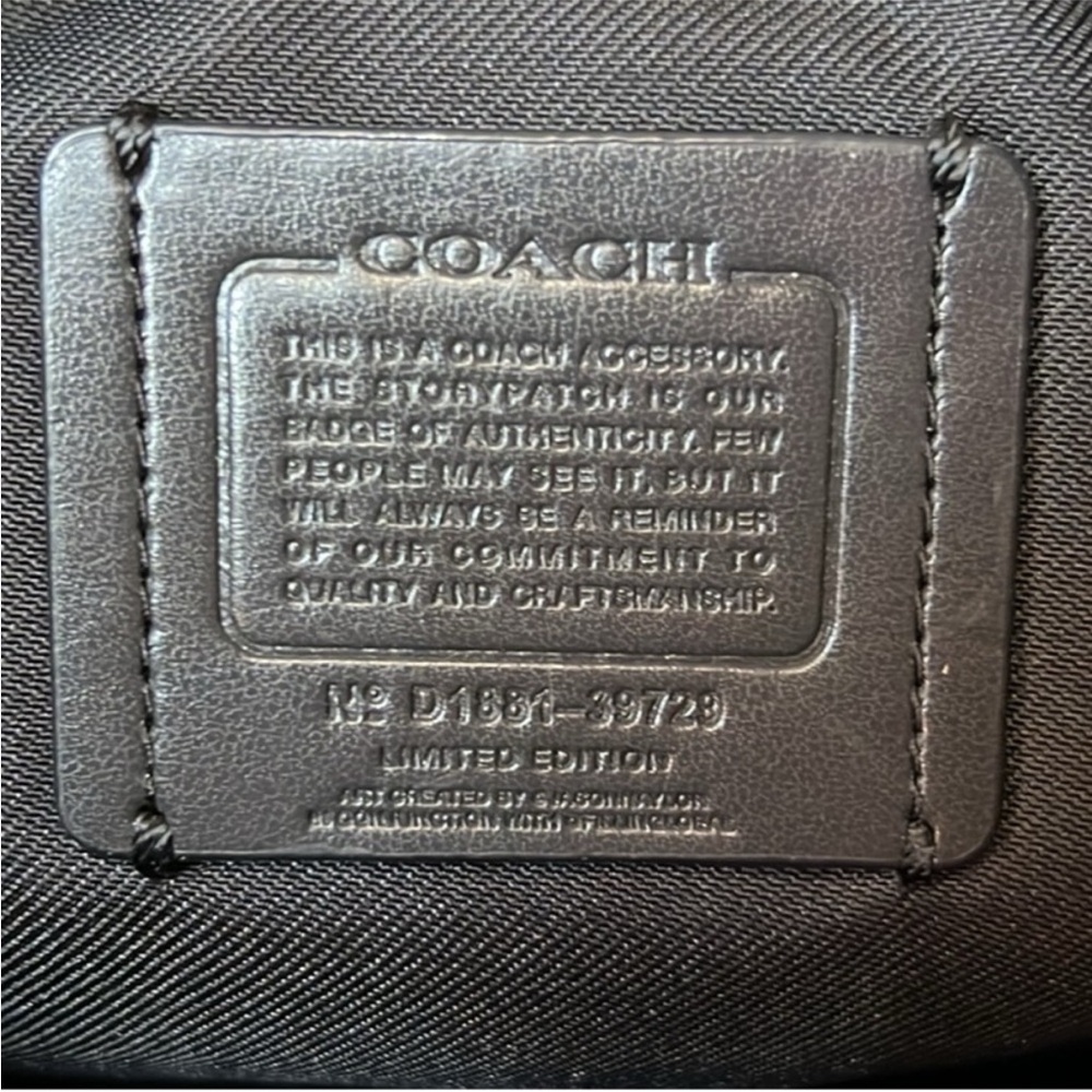 Coach X Jason Naylor academy glove tanned leather XL clutch wristlet - Picture 7 of 11